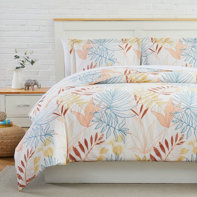 Tropic Leaf Oversized Comforter Set