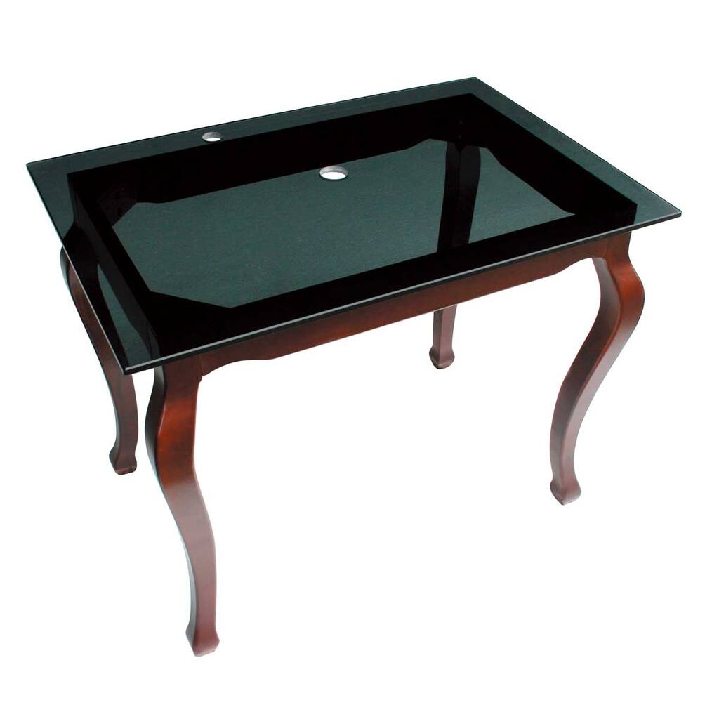 Provincial Legs Glass Console Table Bathroom Vanity Renovators Supply