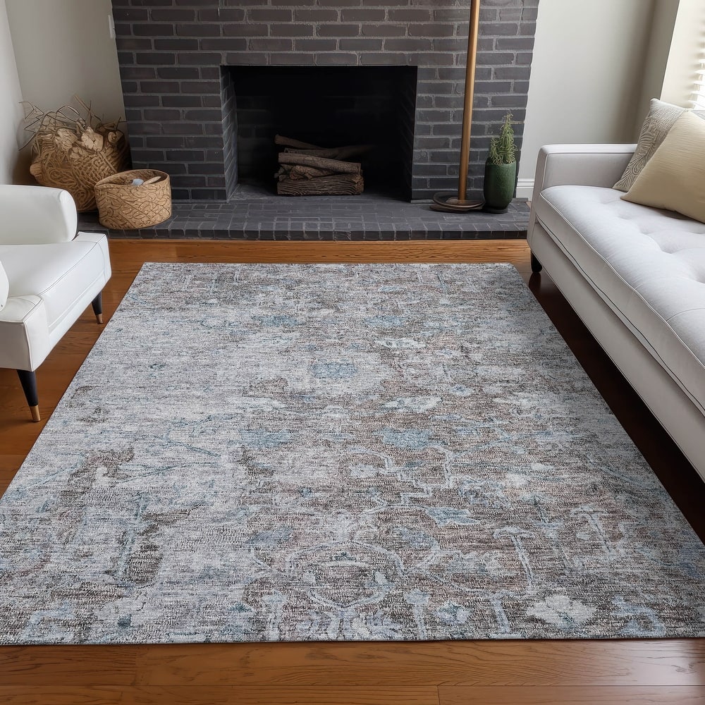 Premium Washable Super Soft Distressed Traditional Mayfield Rug