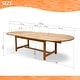 preview thumbnail 6 of 12, Amazonia FSC Teak Ravello 13pc Outdoor Patio Dining Set with Cushions - 13 pc