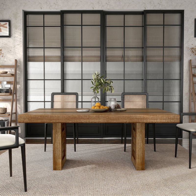 Furniture of America Anaisha Rustic Solid Wood 68-inch Dining Table