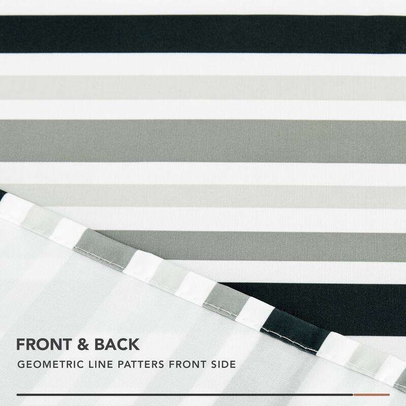 Deconovo Waterproof Polyester Tablecloth with Three Striped Patterns