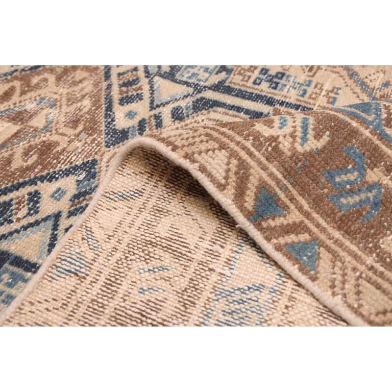 ECARPETGALLERY Hand-knotted Antalya Vintage Beige Wool Rug - 3'3 x 10'0