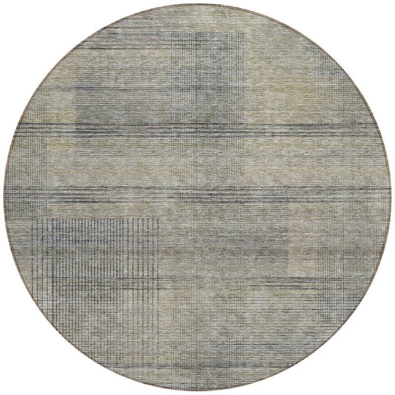 HomeRoots Striped Transitional Rectangle Outdoor Rug