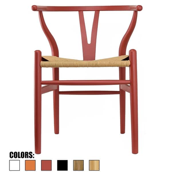Shop 2xhome Red Modern Wood Dining Chair With Back Arm Armchair