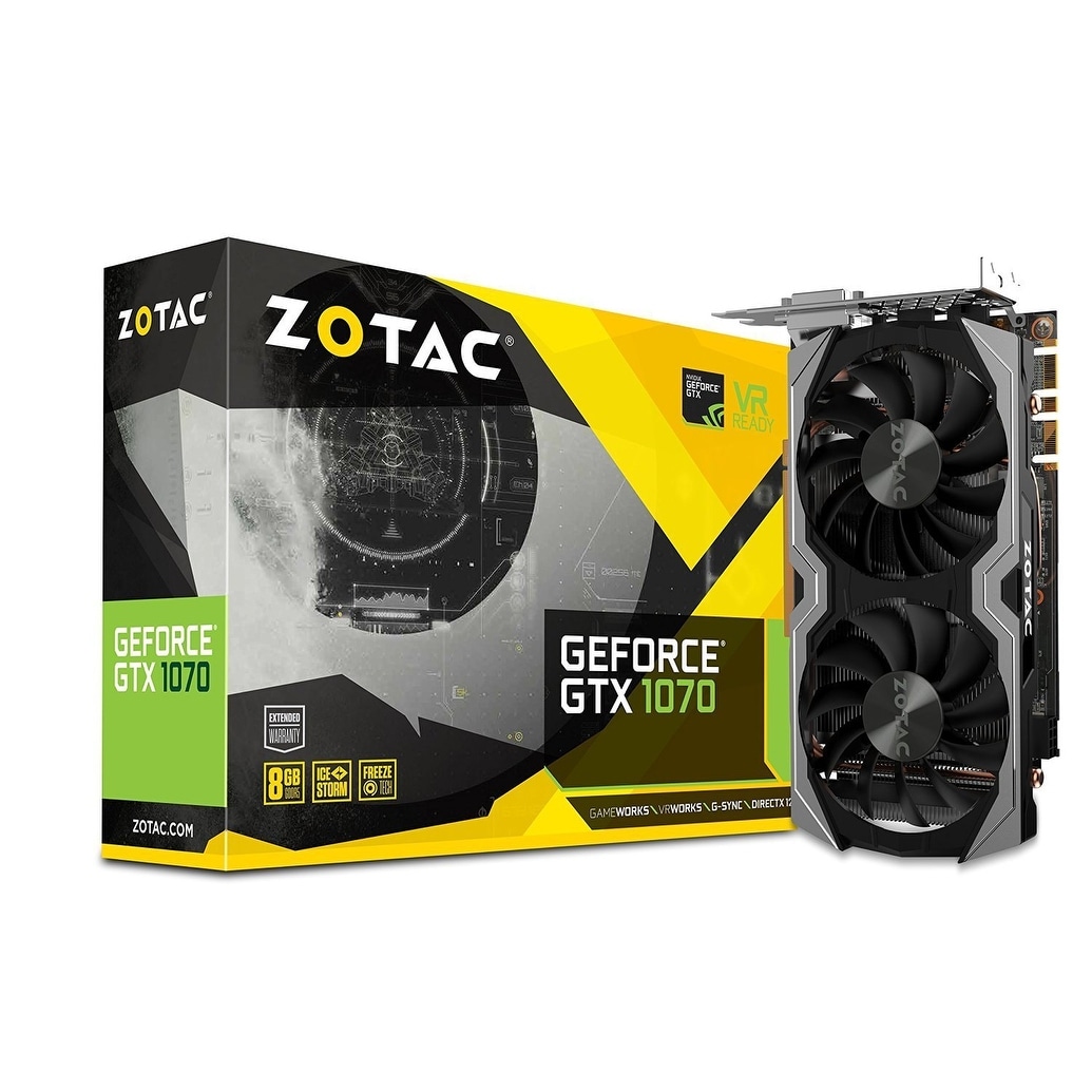 Zotac Geforce Gtx 1070 Mini 8Gb Gddr5 Vr Ready Super Compact Graphics Card (Zt-P10700g-10M)