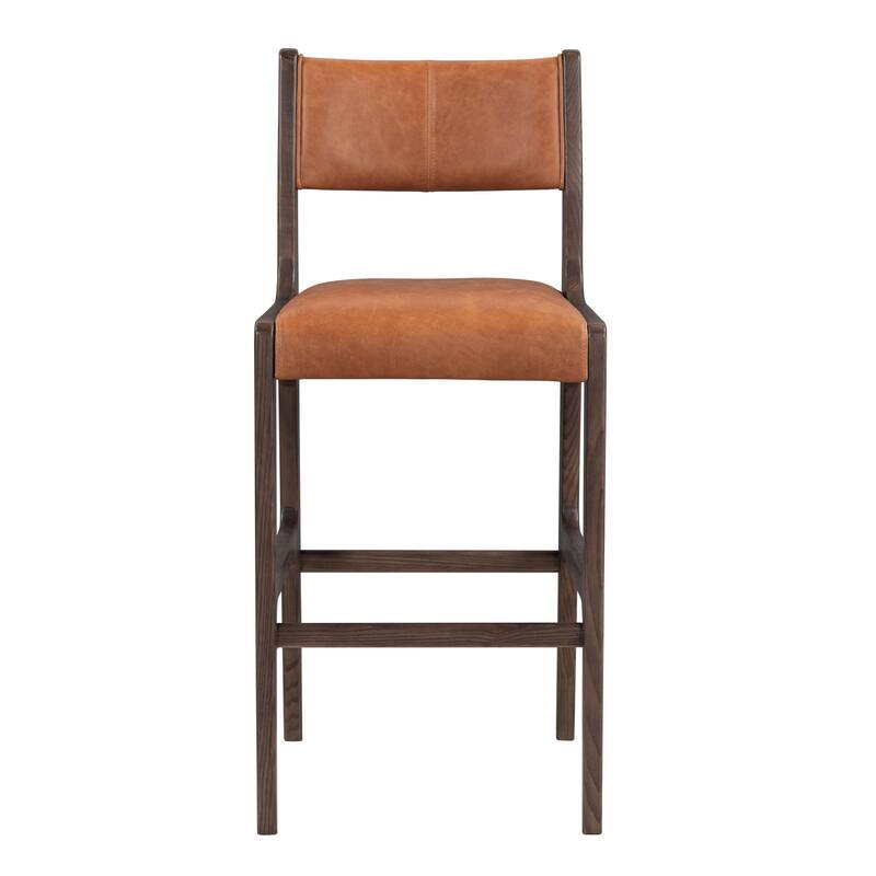 Classic Home Wayne Leather Stool