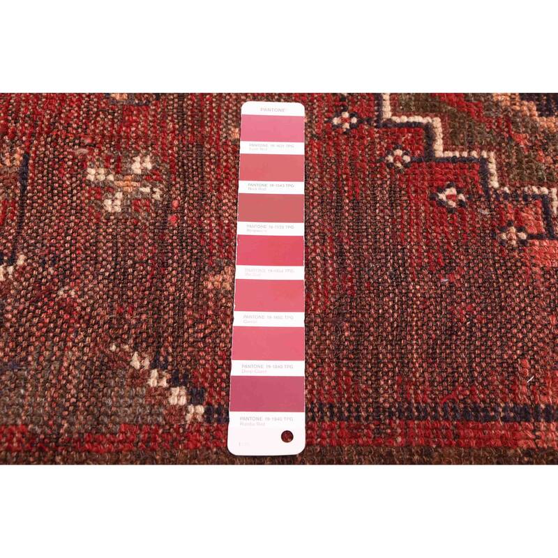 ECARPETGALLERY Hand-knotted Melis Vintage Red Wool Rug - 4'4 x 7'7