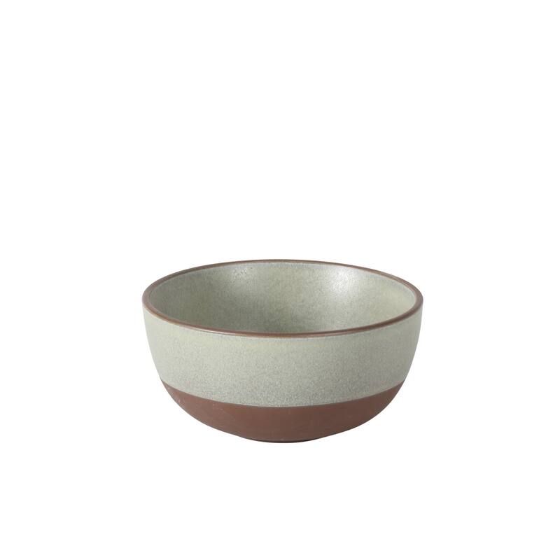 Gibson Elite William Crest 4 Piece Nesting Bowl Set, Stoneware Reactive Glaze, 5", 6.25", 7.5", 9", Prep & Serving Bowls