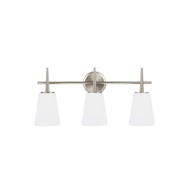 James Allan Watson 3 Light 25" Wide LED Vanity Light with Cased Opal - Brushed Nickel