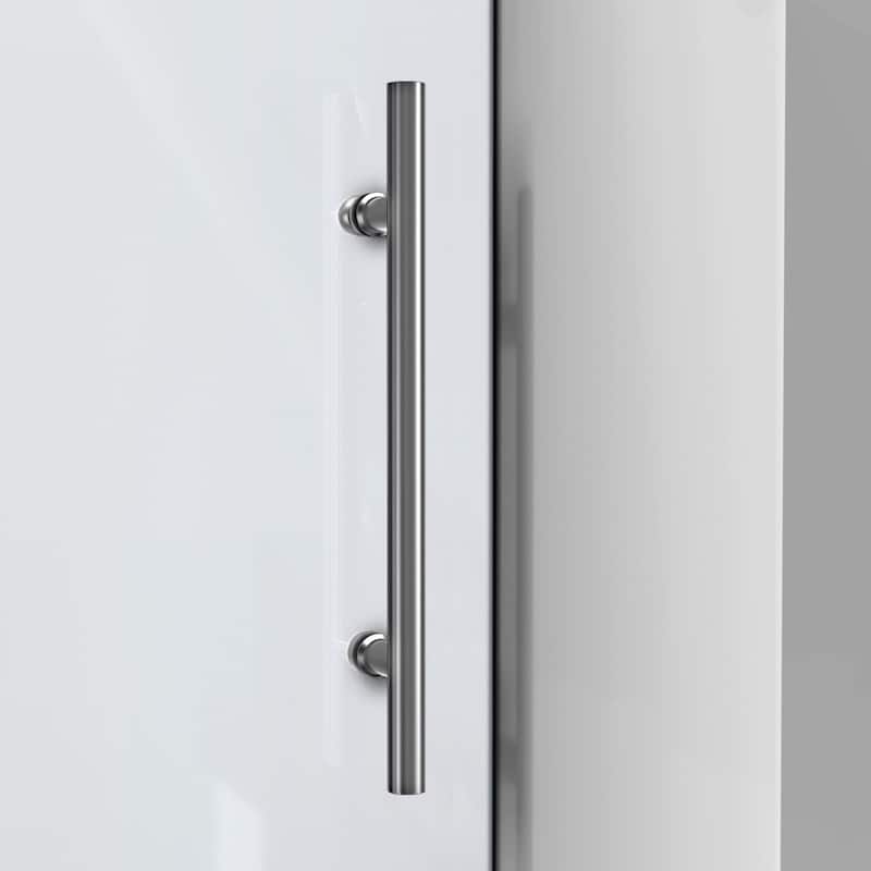 DreamLine Enigma-XO 44-48 in. W x 76 in. H Fully Frameless Sliding Shower Door - 44" - 48" W