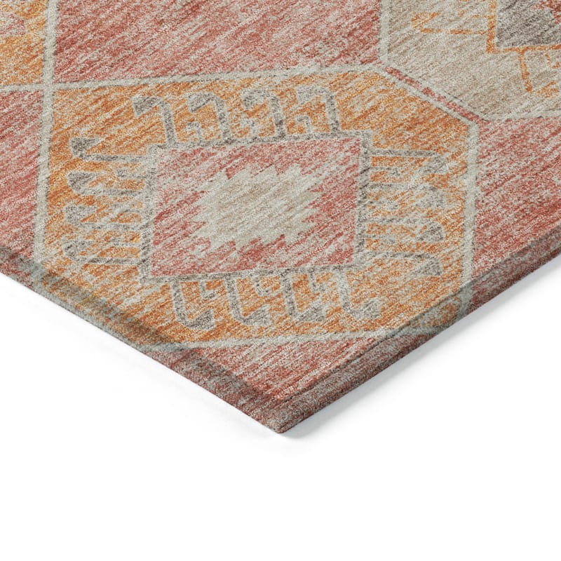 HomeRoots Aztec Transitional Rectangle Outdoor Rug