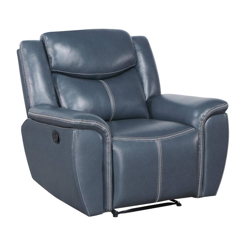Stanwicke Blue 3-piece Motion Reclining Sofa Set