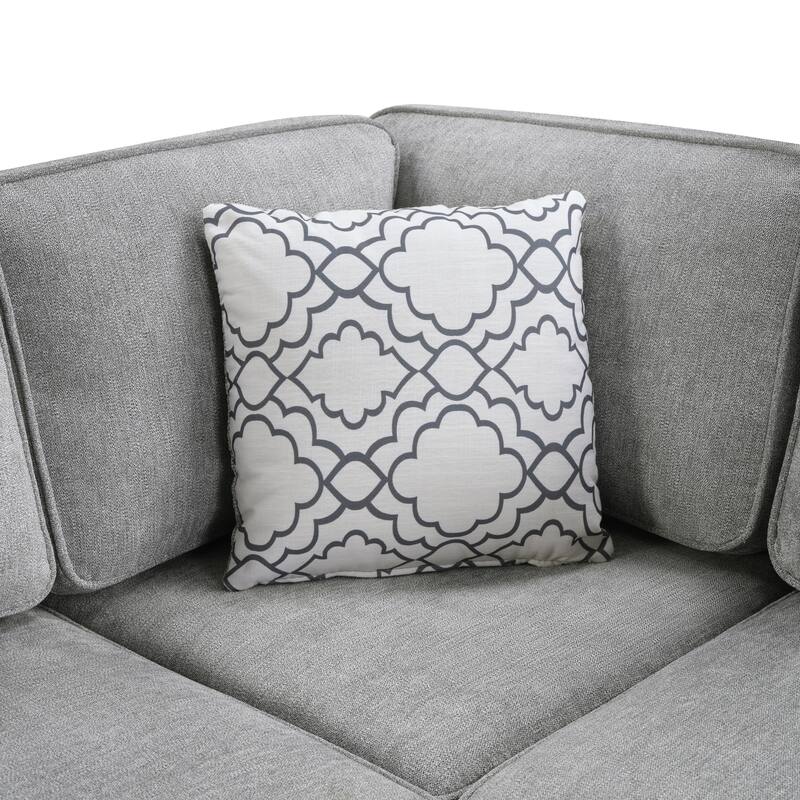 L-Shaped Sectional Sofa Convertible Sofa Bed with Dual Pull-Out Sleepers Sofa, Flip-Top Table, USB Ports, Cup Holder and Storage