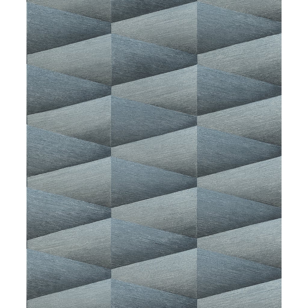 Advantage Shae Indigo Geo Wallpaper - 20.9 x 396 x 0.025