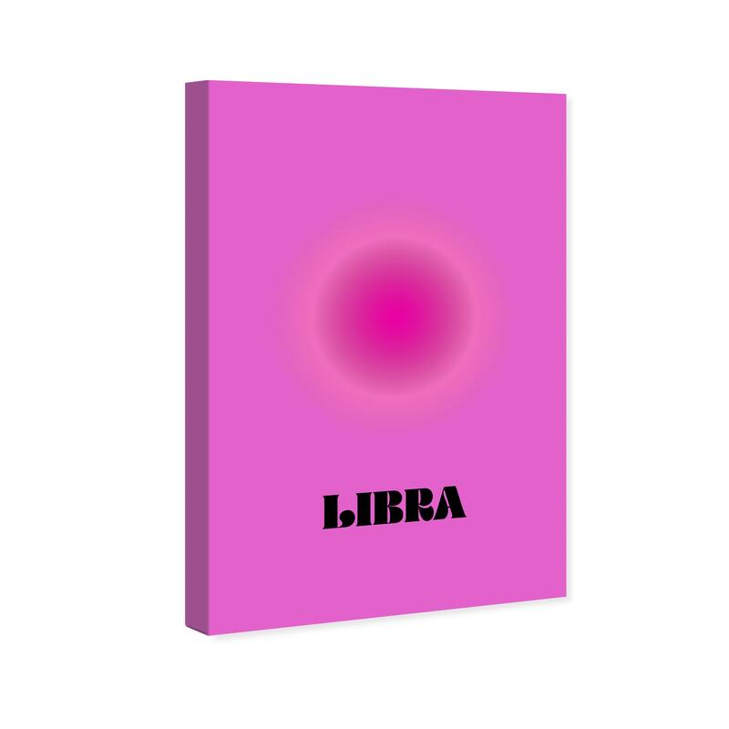 Wynwood Studio Canvas Spiritual and Religious Aura Libra Purple and Violet Modern & Contemporary Wall Art Canvas Print