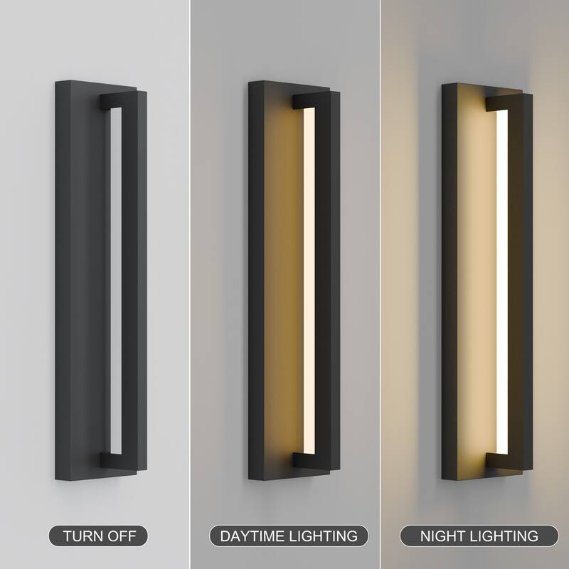 Long Outdoor Wall Lights Waterproof Modern Exterior Lighting Fixtures