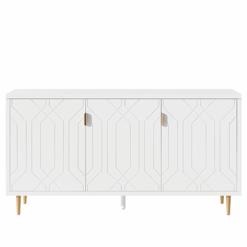 70 inch Width Console Table with Adjustable Shelves