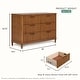 preview thumbnail 3 of 4, èvolur Flynn 6-Drawer Double Dresser in Sedona