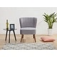 preview thumbnail 1 of 12, Carson Carrington Tagerod Armless Slipper Chair Grey