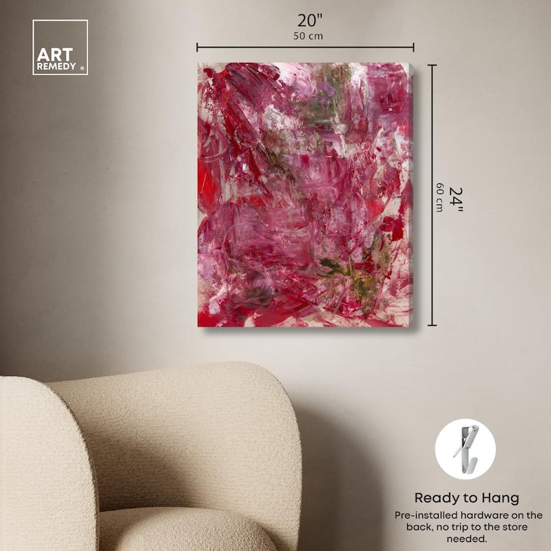 Shades of Red III Canvas by Art Remedy, Gallery Wrapped