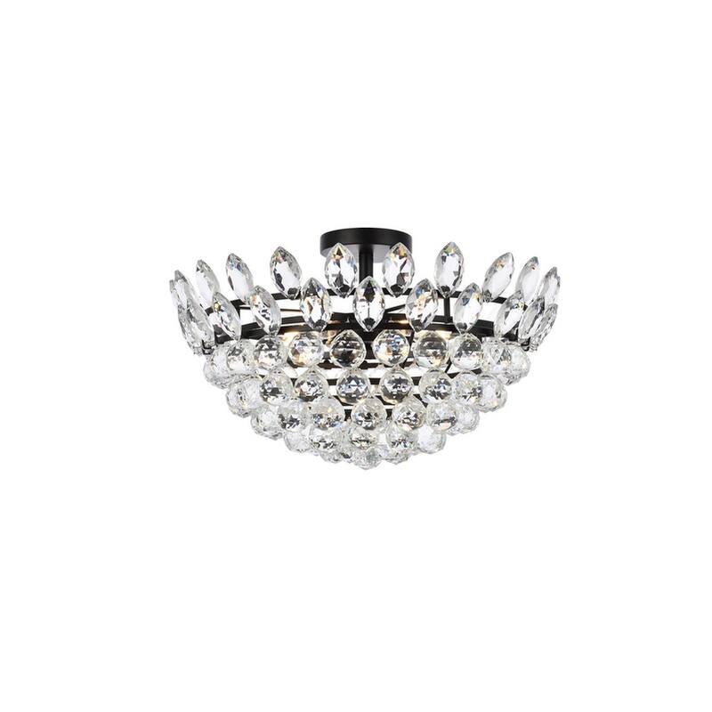 Elanor Flush Mount - 20 inch - Black