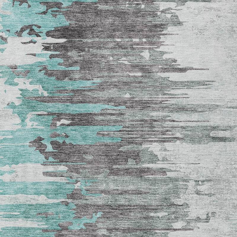 HomeRoots Abstract Transitional Rectangle Outdoor Rug