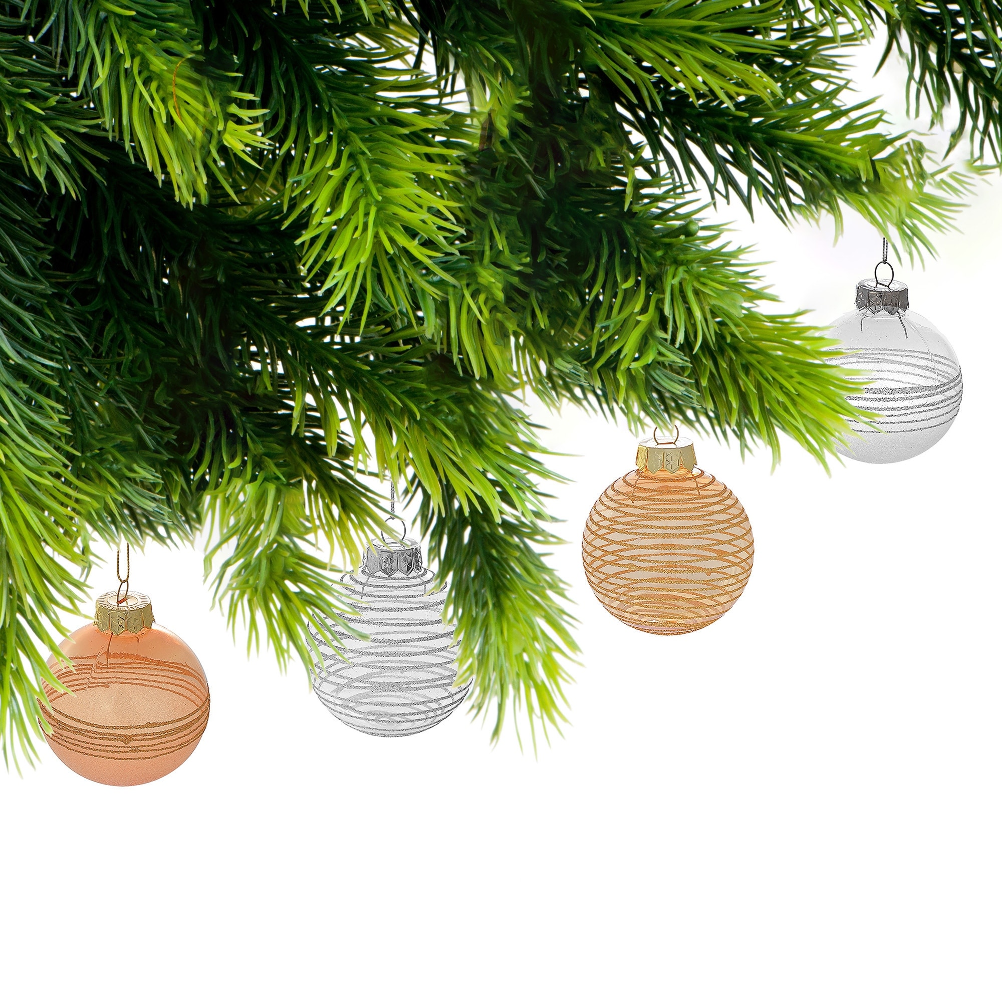 Velvet Ornaments With Silver Glitter (Asstd) (12/Disp) - Set of 12 - Bed  Bath & Beyond - 36112617