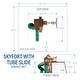 preview thumbnail 4 of 12, Backyard Discovery Skyfort II Cedar Wood Swing Set, Spiral Tube Slide - 19'5" x 16'9"