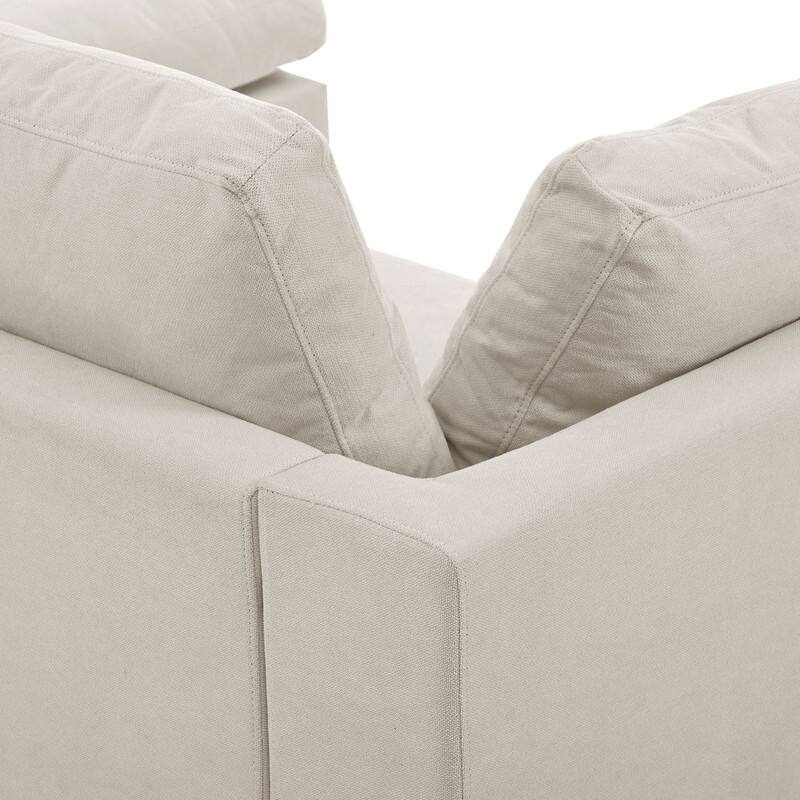 L Shaped Convertible Sectional Sofa with Reversible Chaise