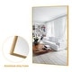 preview thumbnail 28 of 35, Modern Thin Frame Wall-Mounted Hanging Bathroom Vanity Mirror