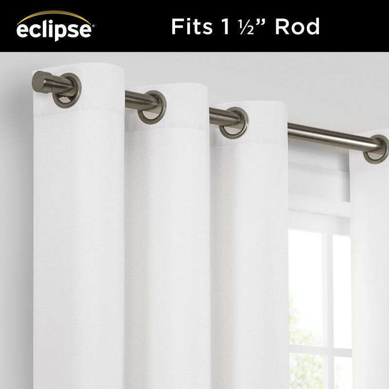 Eclipse Kendall Thermaback Grommet Extra Wide Sliding Patio Door Curtain Panel, 84 In Long x 100 In Wide