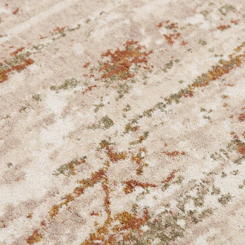Alora Decor Sage Contemporary/Modern Rust Wool Area Rug