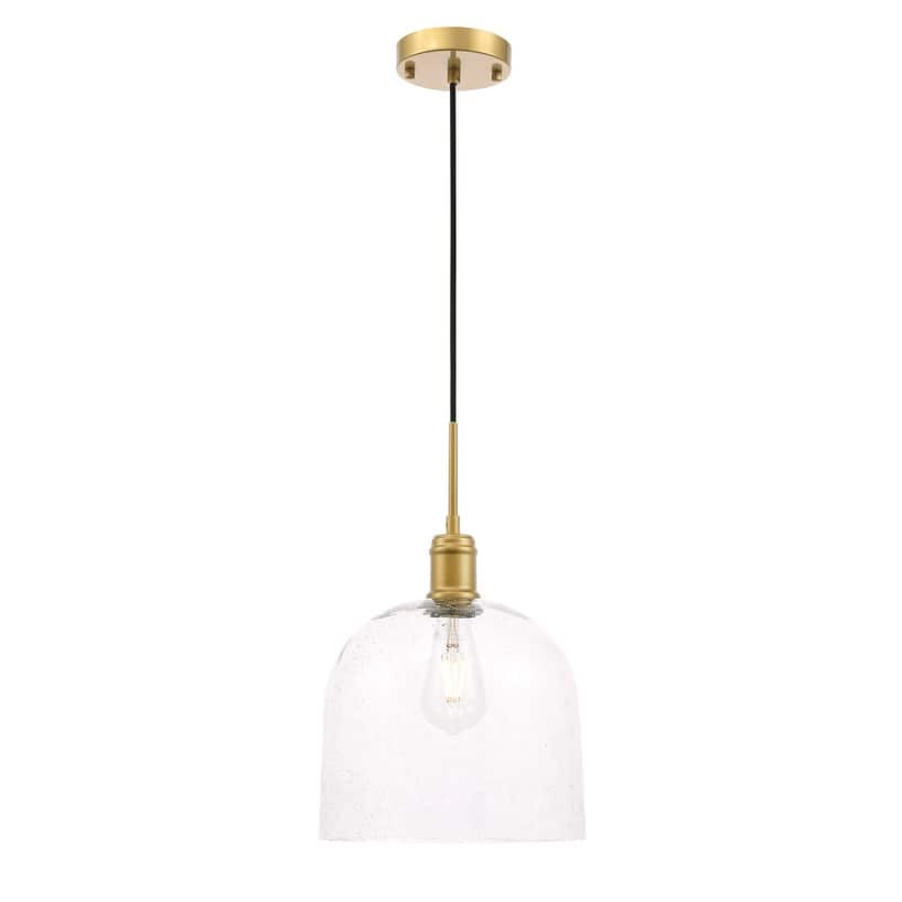 Candie 10-Inch 1-Light Clear Glass Pendant