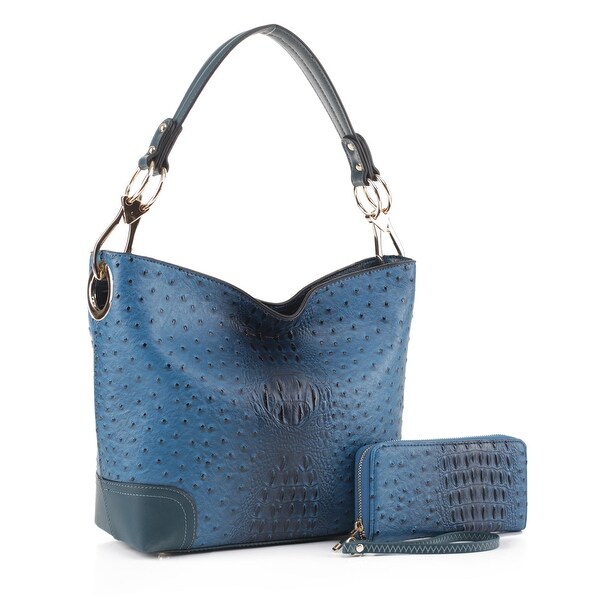 blue hobo bag