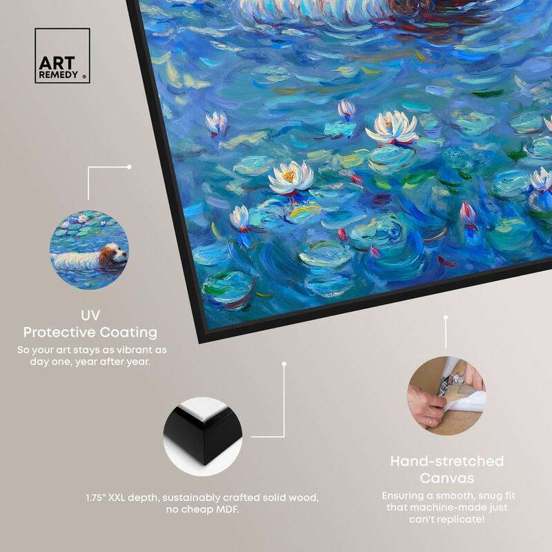 Lily Lagoon III Canvas by Art Remedy