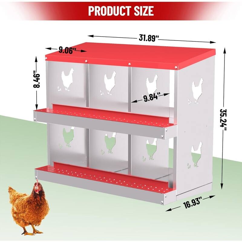 Chicken Nesting Boxes with Roll Out Egg Collection