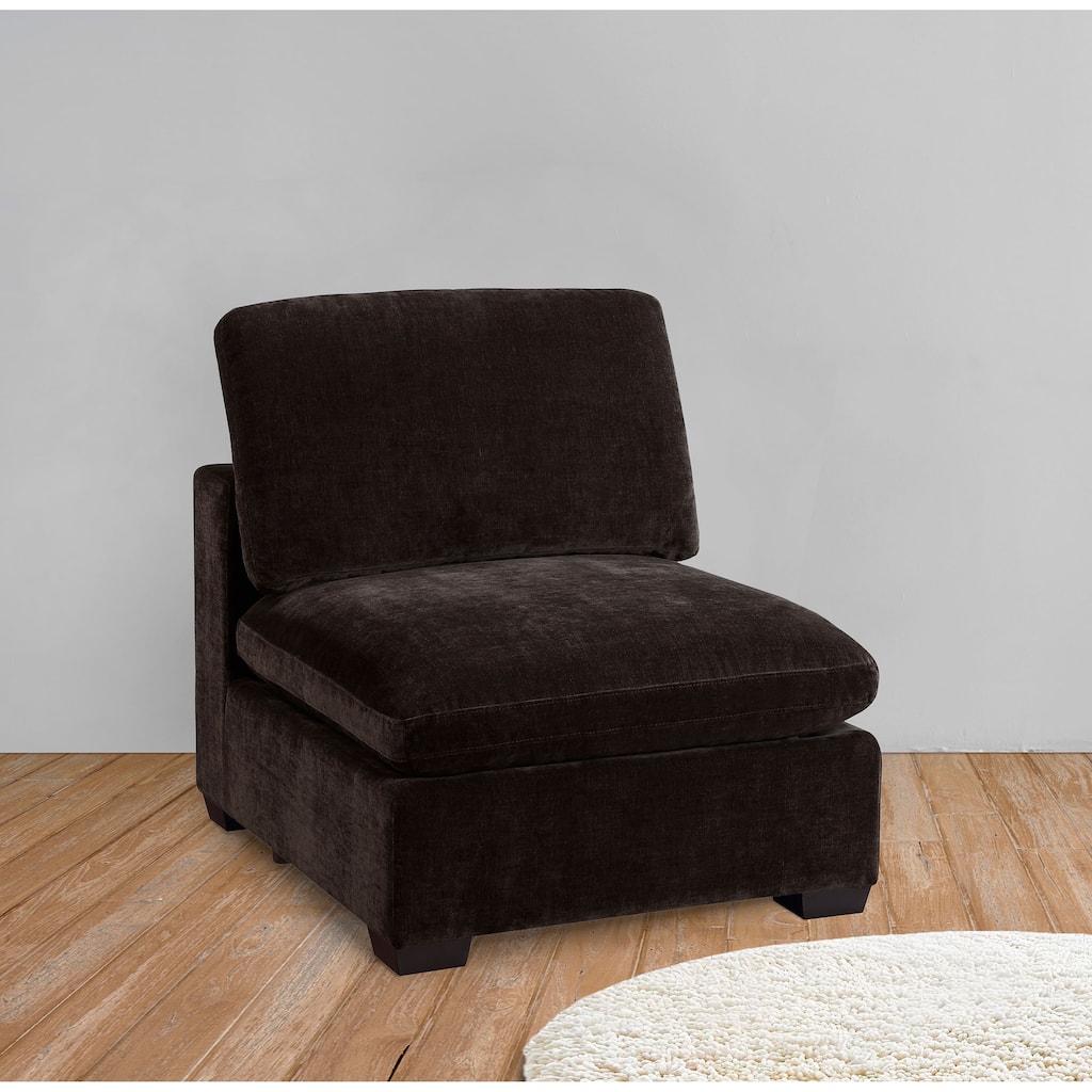 Lakeview Transitional Fabric Upholstered Armless Chair