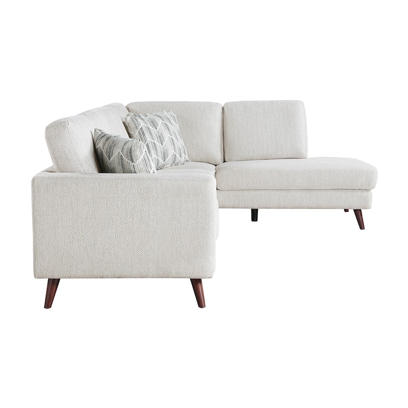 Valley Chenille 2-Piece Sectional with Right Chaise