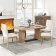 preview thumbnail 25 of 30, Modern Dining Table Set 4 Upholstered Chairs
