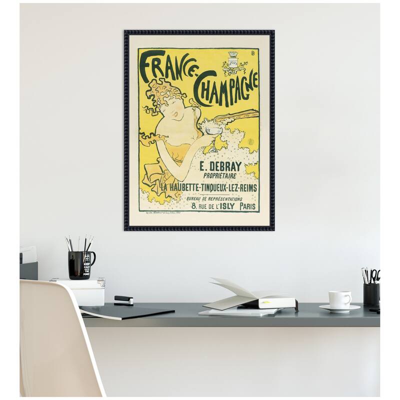 Kate and Laurel France Champagne 1889 91 Pierre Bonnard by The Art Institute of Chicago Framed Canvas Wall Art Print