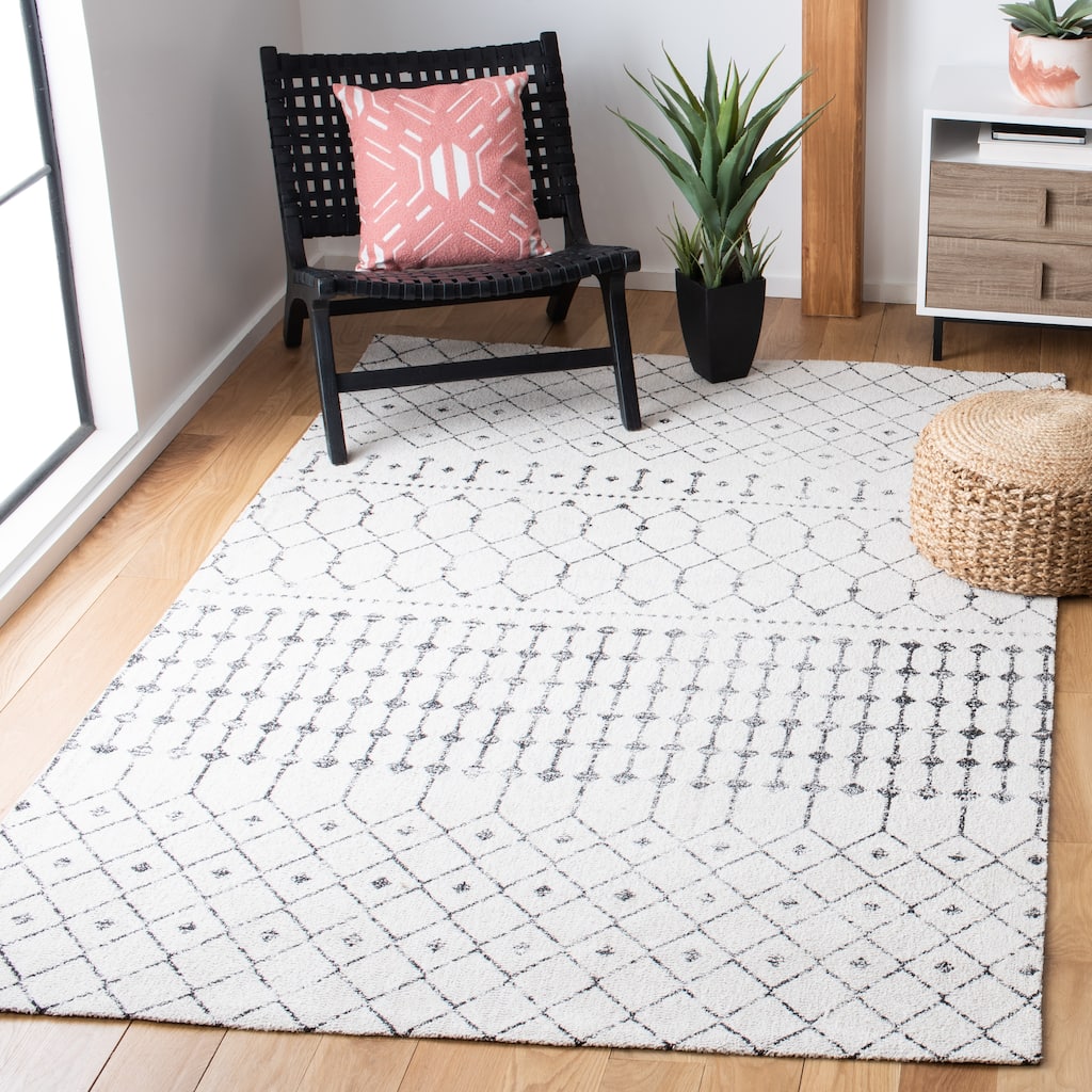 SAFAVIEH Handmade Classic Vintage Selamije Moroccan Cotton Rug