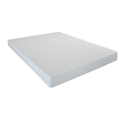 Gem 7 Inch Memory Foam Full Size Mattress, Knit Top, Cooling Gel Infused