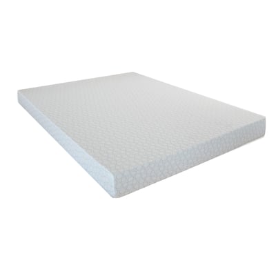 Gem 7 Inch Memory Foam Queen Size Mattress, Knit Top, Cooling Gel Infused