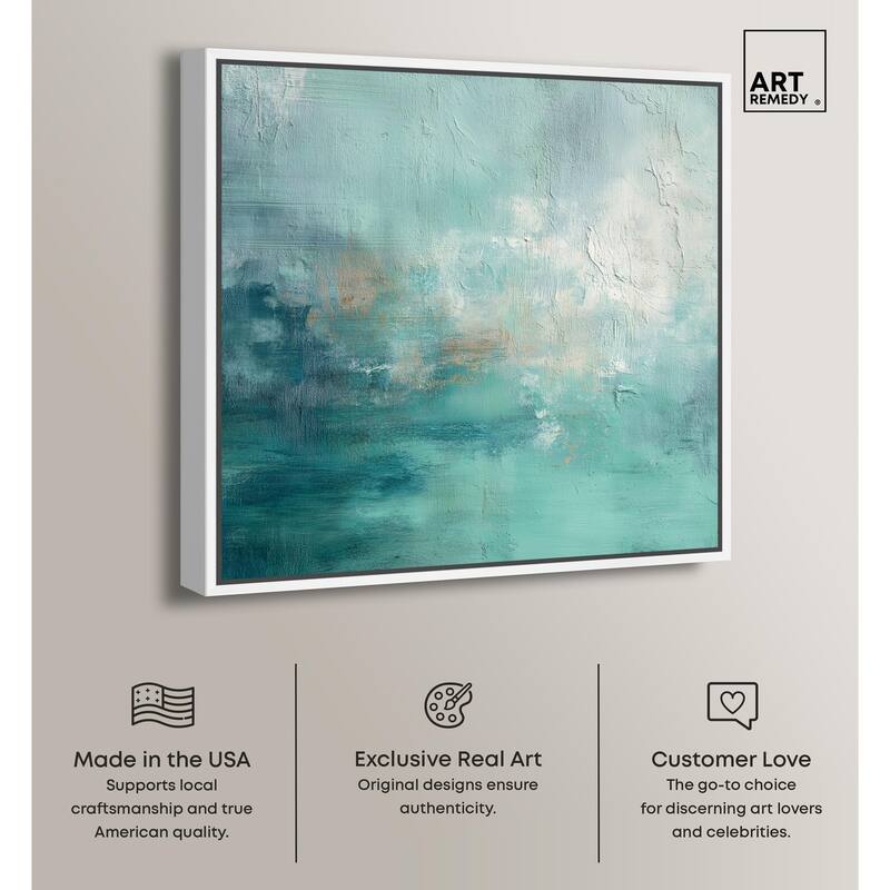 Green Blue I Canvas by Art Remedy