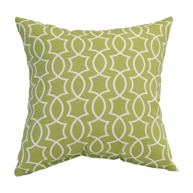 Blazing Needles 17-inch Square Polyester Outdoor Throw Pillows (Set of 2)