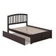 preview thumbnail 5 of 48, Richmond Full Solid Wood Platform Bed with Footboard & Full Trundle