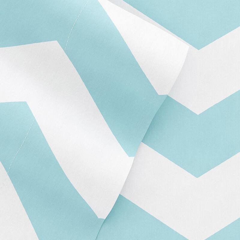 Becky Cameron 4-pieceDeep Pocket Arrow Pattern Bed Sheet Set - California King - Turquoise