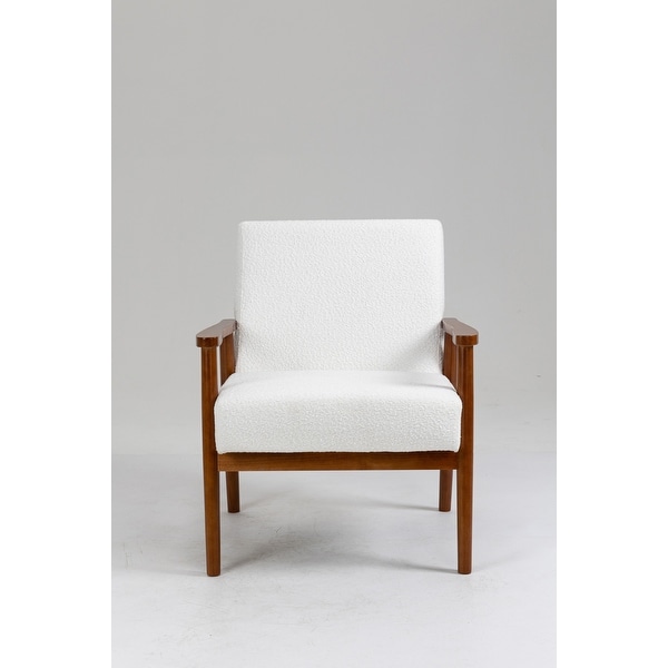 Ivory upholstered armchair on sale