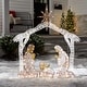 preview thumbnail 2 of 6, National Tree Company 55 in. Pre-lit Nativity Scene Outdoor Decoration - White - 55 in